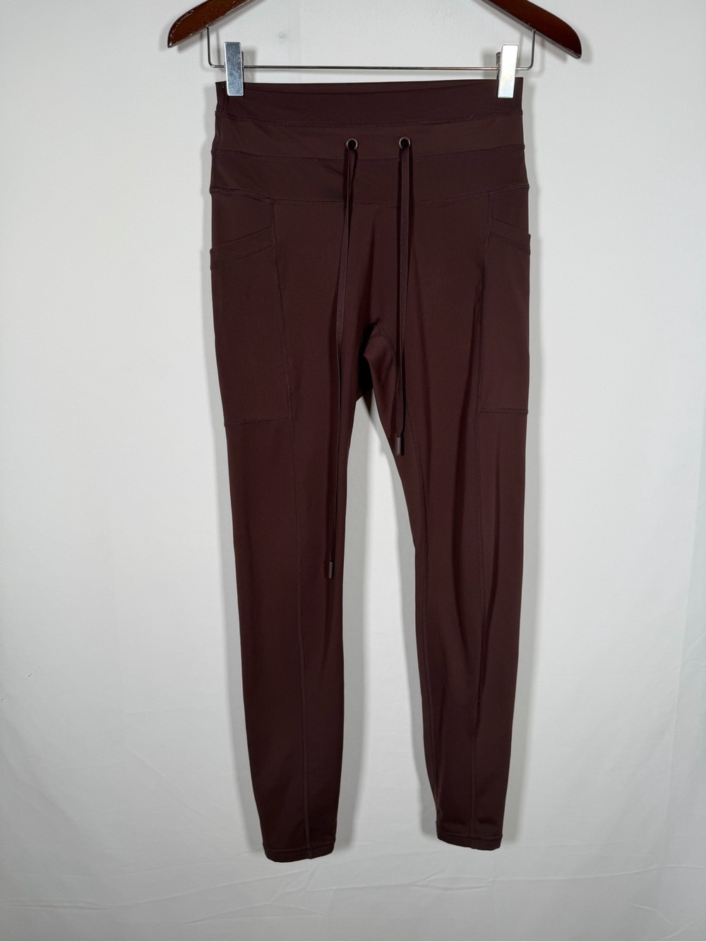 POPFLEX Women's Brown Cargo Legging with Pockets -Workout, Lifting, Yoga Pilates